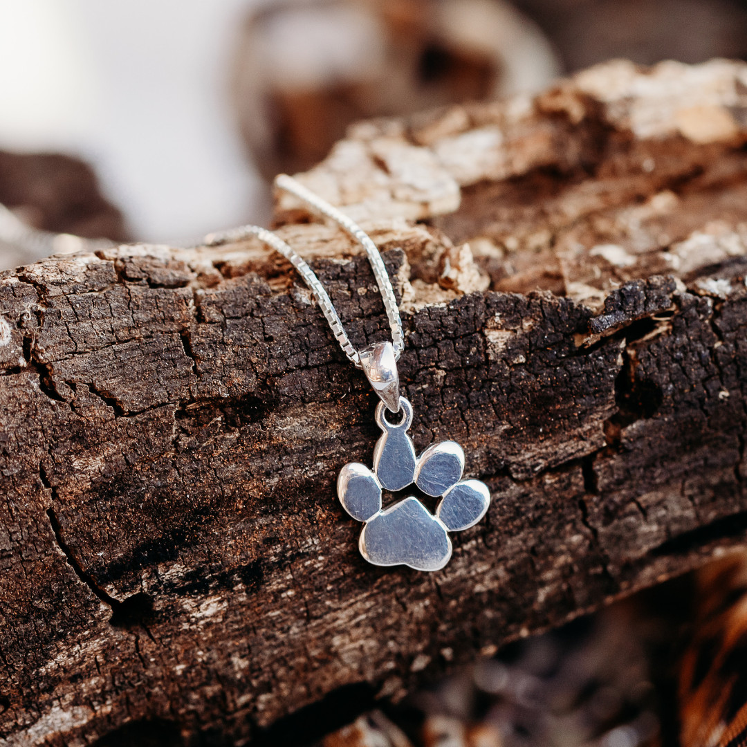 Sterling Silver Paw Pendant