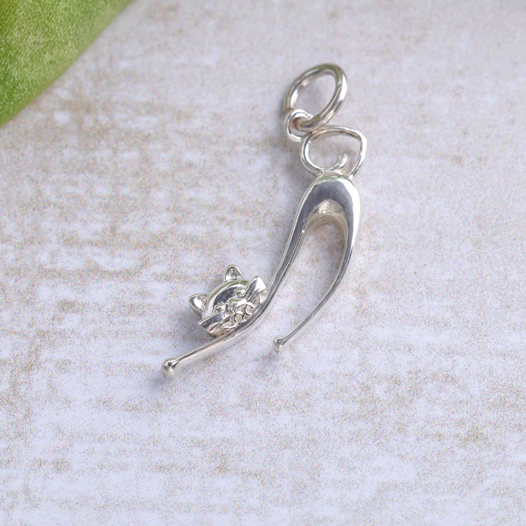 Sterling Silver Cat Pendant
