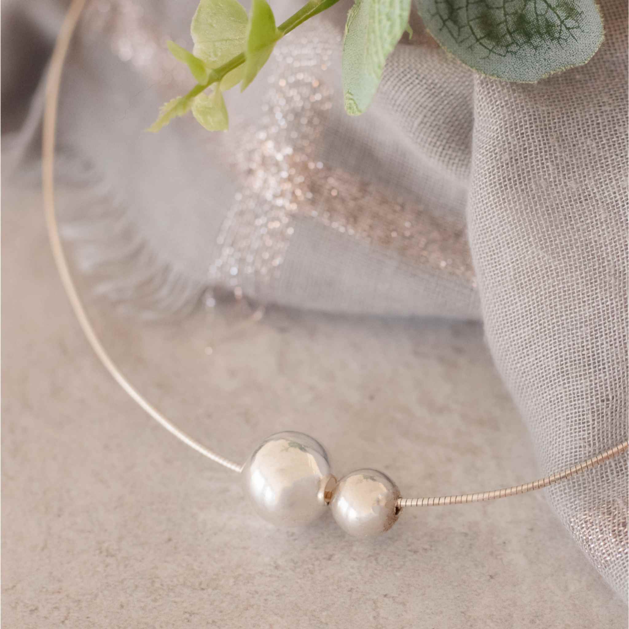 Silver collar necklace on sale