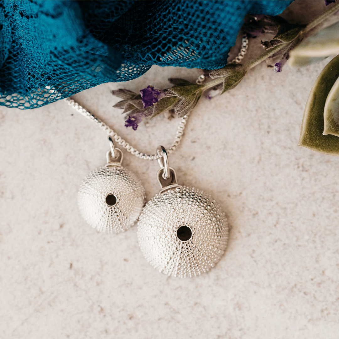 Sterling Silver Big Silver Shell Pendant