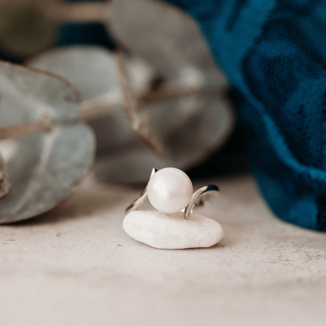 Sterling Silver Pearl Ring