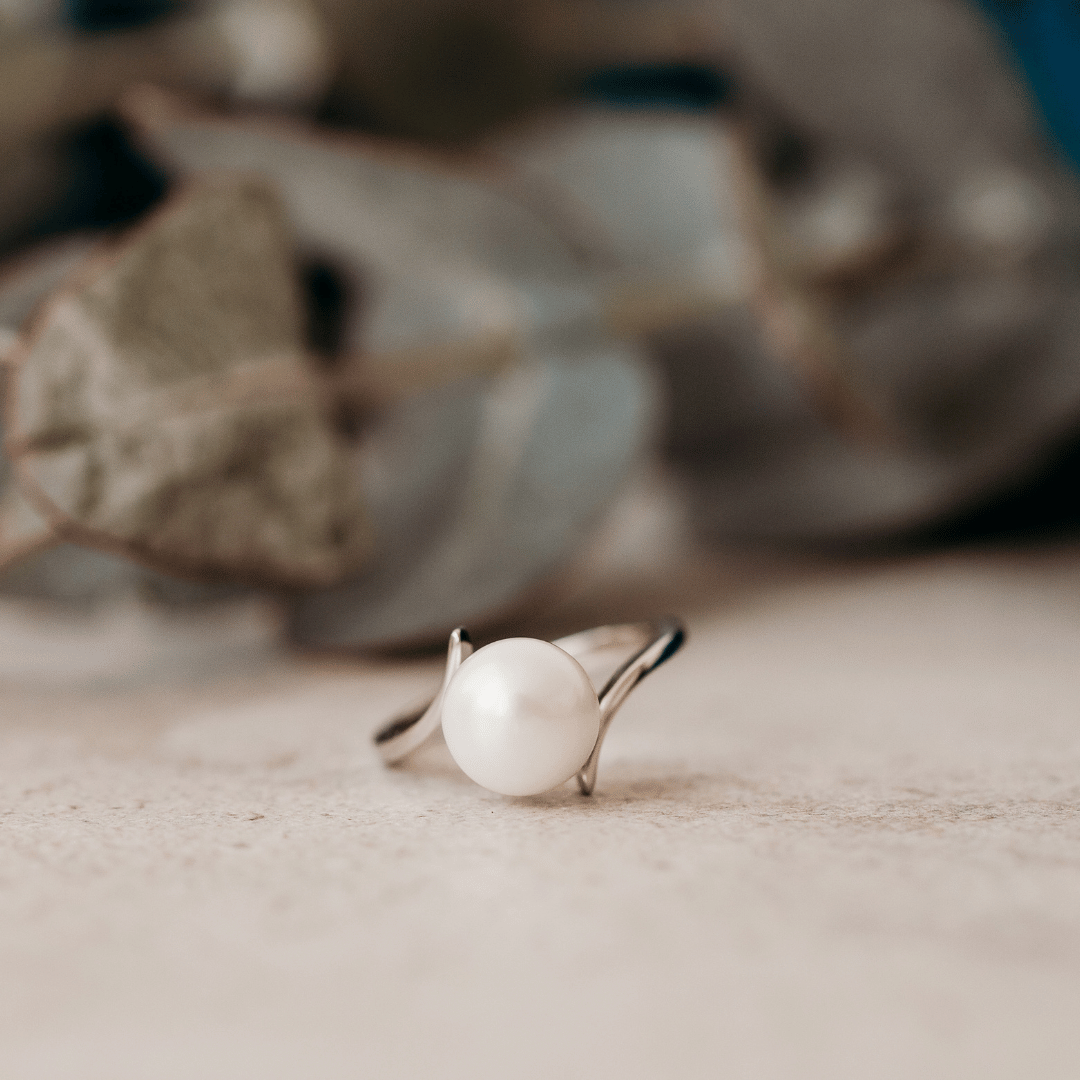 Sterling Silver Pearl Ring