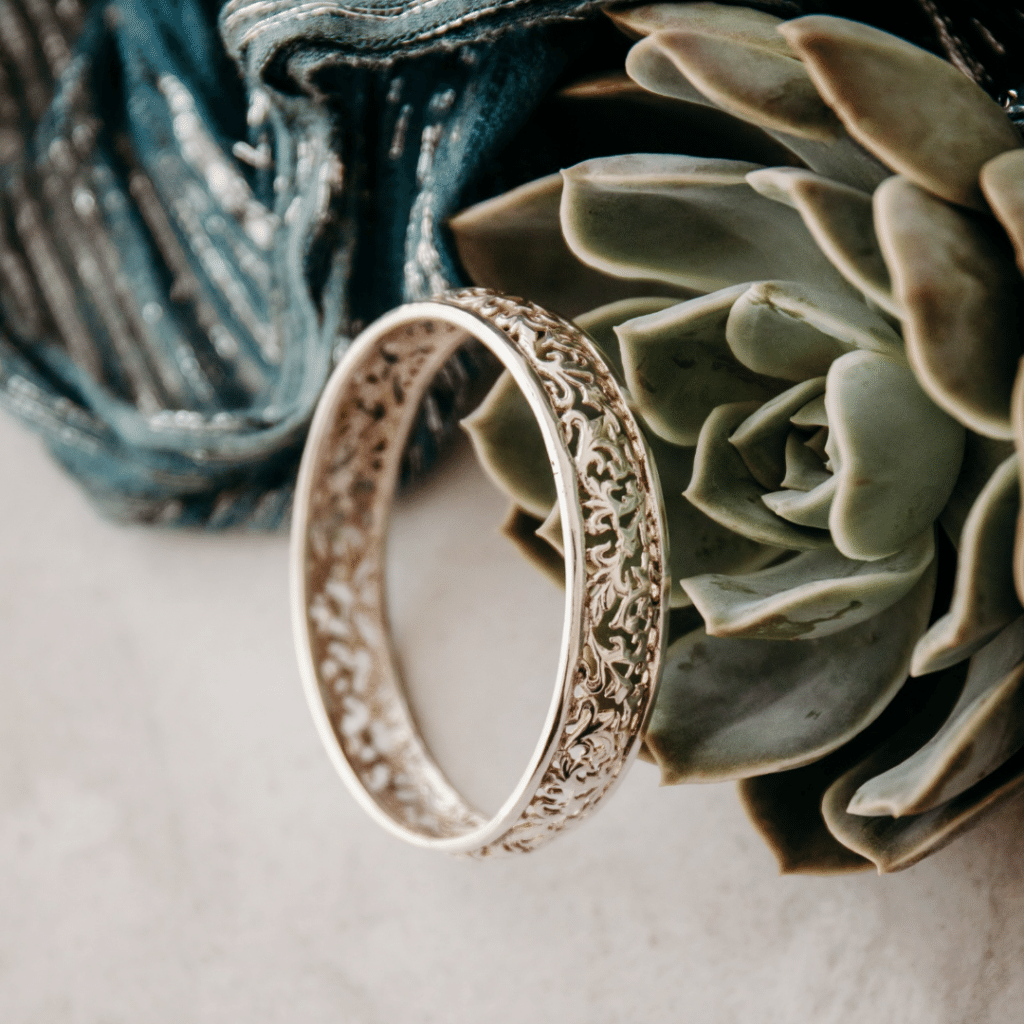 Sterling Silver Solid Filigree Bangle