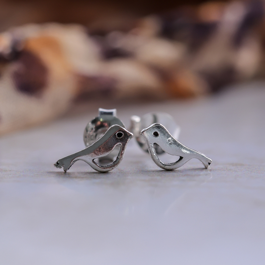 Sterling Silver Baby Bird Stud