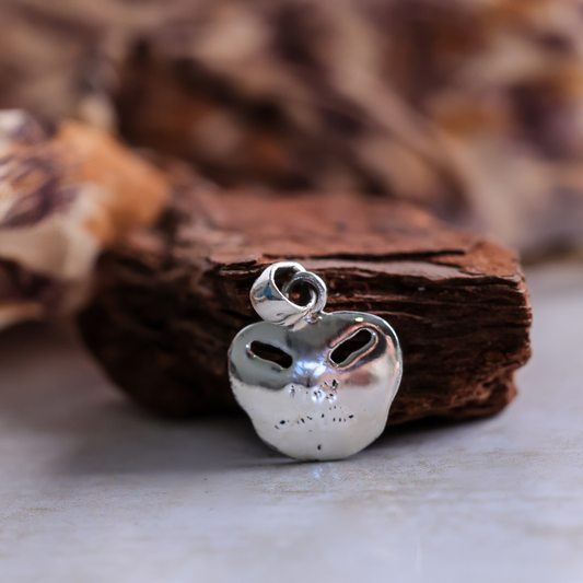Sterling Silver Pansy Shell Pendant